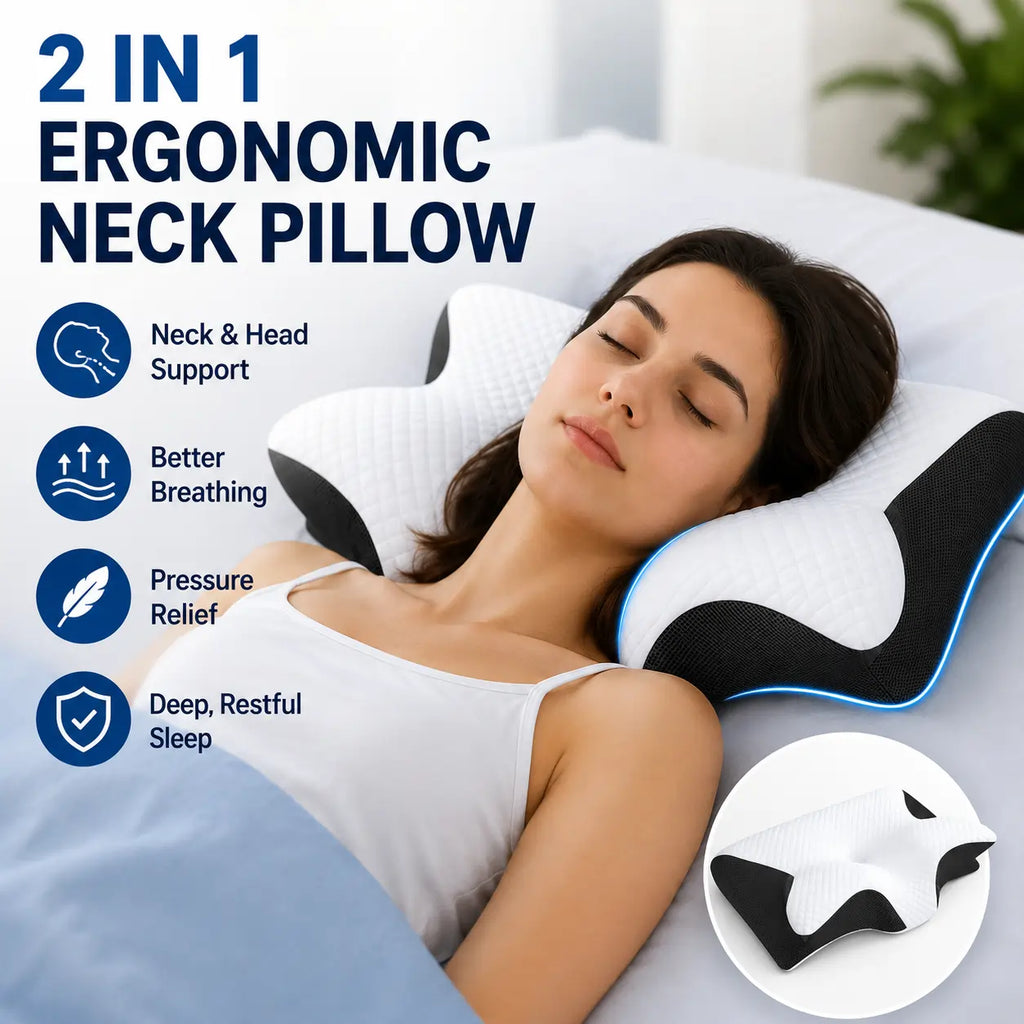 Orthopedic Butterfly Memory Foam Pillow