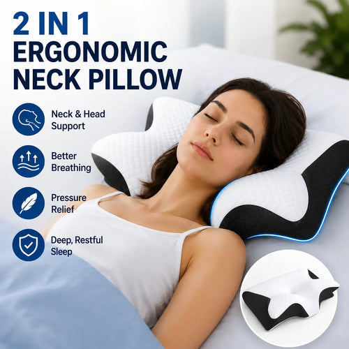 Orthopedic Butterfly Memory Foam Pillow